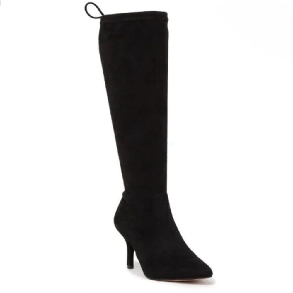 Vince Camuto Black Knee-High Heeled Boots